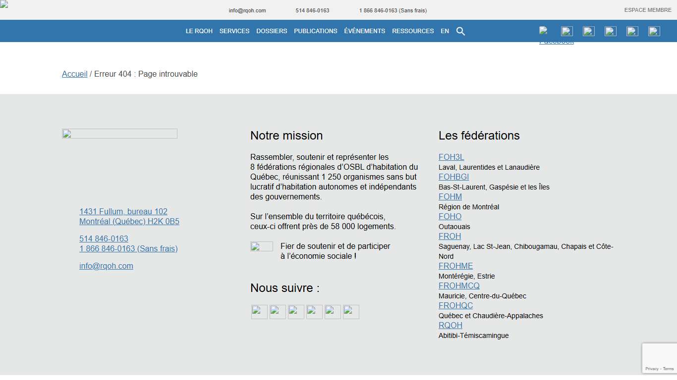 Page non trouvée - Réseau québécois des OSBL d'habitation